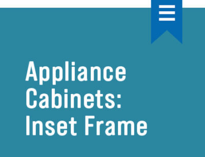 Decor Appliance Cabinets | Inset Frame