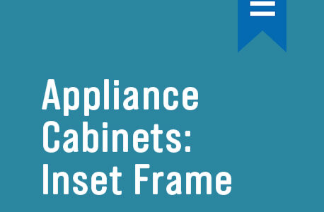 Decor Appliance Cabinets | Inset Frame