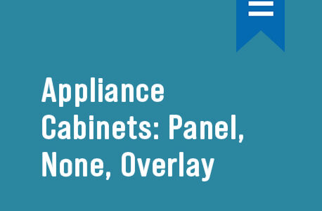 Decor Appliance Cabinets | Panel, None, Overlay Frame