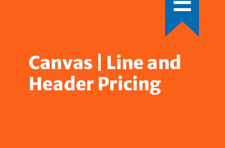 Canvas | Line and Header Pricing