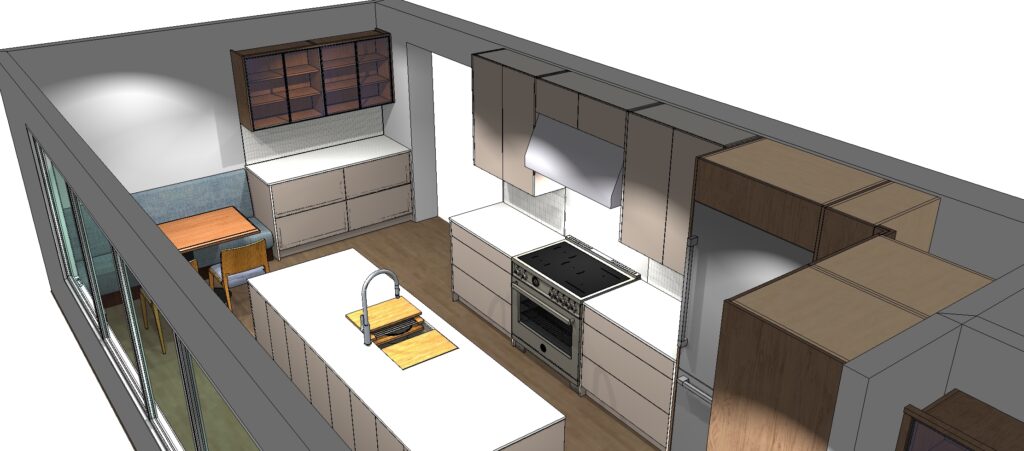 kitchen design project brief render
