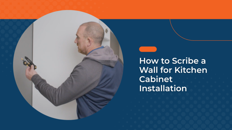 how to scribe a wall for kitchen cabinet installation