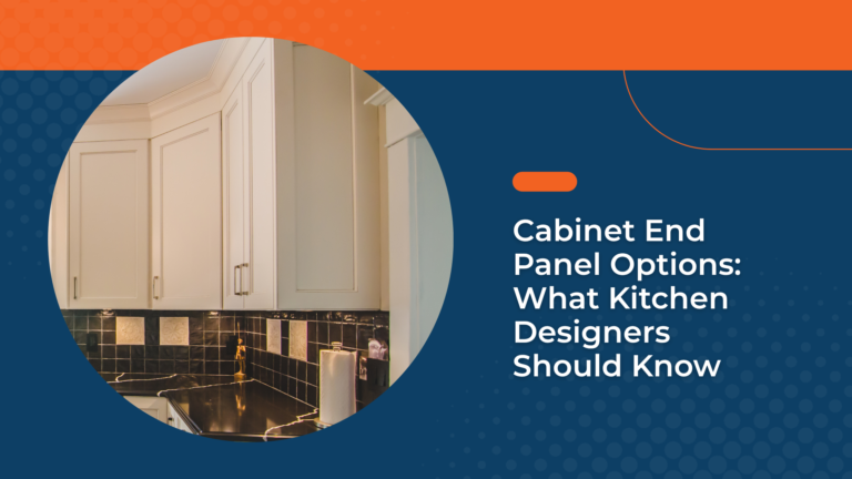 cabinet end panel options for kitchen designers
