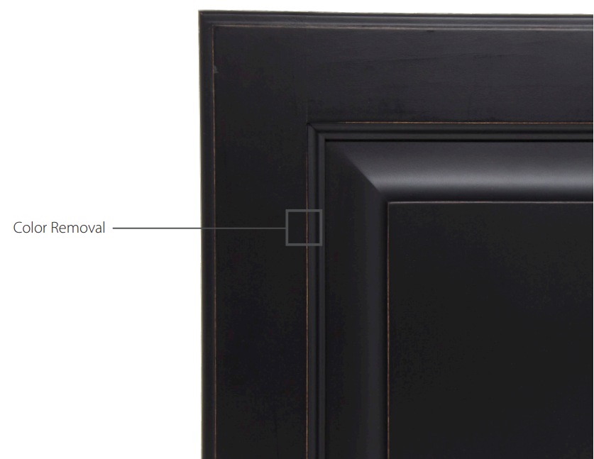 oversand cabinet finish distressing